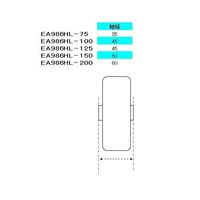 エスコ 150mm キャスター(固定金具) EA986HL-150 1個（直送品）