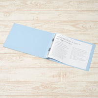 プラス　フラットファイル樹脂製とじ具　A4ヨコ　ロイヤルブルー　No.022N　100冊