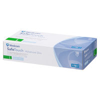 メディコムジャパン　セーフタッチニトリルグローブ　パウダーフリー　ブルー　Lサイズ　1175D-Y　1箱（100枚入） （使い捨てグローブ）