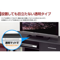【転倒防止】 サンワサプライ 透明両面粘着ゴム（中） QL-E75CL-25 幅40×奥行40×高さ5mm 1箱（100枚入）（直送品）