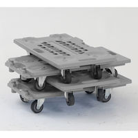 【平台車】 金沢車輌 連結静音樹脂台車（75φゴム） JC-200GS 1台