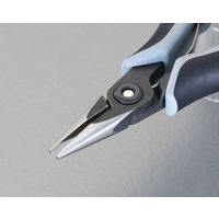 エスコ 135mm 精密用プライヤー(ESD/半丸) EA537KV-2 1丁（直送品）