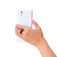 エレコム スマートフォン用ネックストラップ ブラック P-STN01BK（直送品）