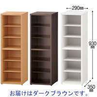 アール・エフ・ヤマカワ　連結シューズラック　ダークブラウン　幅290×奥行350×高さ930mm RFSR-LKDD　1台