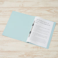 プラス　フラットファイル厚とじ　A4タテ　10冊　ロイヤルブルー　No.021NW　樹脂製とじ具