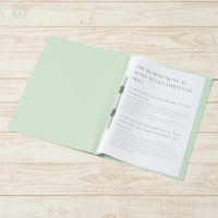 プラス　フラットファイル樹脂製とじ具　B4タテ　ブルー　No.011N　10冊