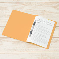 プラス　フラットファイル樹脂製とじ具　A5タテ　イエロー　No.041N　10冊