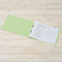 プラス　フラットファイル樹脂製とじ具　B4ヨコ　グリーン　No.012N　10冊