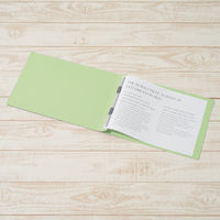 プラス　フラットファイル樹脂製とじ具　A4ヨコ　グリーン　No.022N　10冊