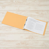 プラス　フラットファイル樹脂製とじ具　A4ヨコ　イエロー　No.022N　10冊