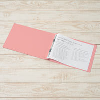 プラス　フラットファイル樹脂製とじ具　A4ヨコ　ピンク　No.022N　10冊