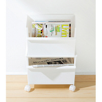 収納ケース コンテナーワイド（深） ホワイト 4個 JT-01 ジャスト・イット 吉川国工業所