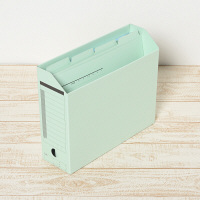 プラス　カットフォルダー　マチなし　4山　ブルー　FL-064IF　87235　1セット（40枚：4枚入×10袋）