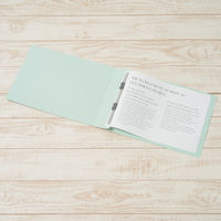 プラス　フラットファイル厚とじ　A4ヨコ　100冊　ブルー　No.022NW（78285）　樹脂製とじ具