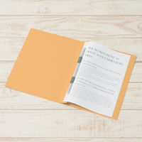 プラス　フラットファイル樹脂製とじ具　B5タテ　イエロー　No.031N　100冊