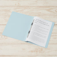 プラス　フラットファイル樹脂製とじ具　B5タテ　ロイヤルブルー　No.031N　100冊