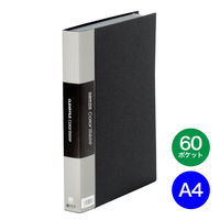 キングジム　クリアーファイルカラーベース（タテ入れ）　A4タテ　60ポケット　黒　1セット（10冊：5冊入×2箱）