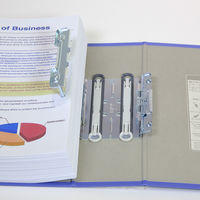 キングファイル　スーパードッチ　脱着イージー　A4タテ　とじ厚70mm　グレー　3冊　キングジム　両開きパイプファイル　2477Aクレ