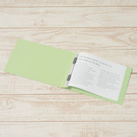 プラス　フラットファイル樹脂製とじ具　A5ヨコ　グリーン　No.042N　100冊