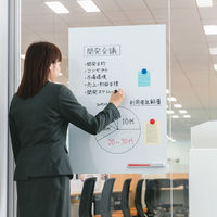 マグエックス　吸着ホワイトボードシート（超特大） 無地　1800×900mm　MKS-90180