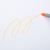 アスクル　蛍光ペン　オレンジ　50本　蛍光マーカー  オリジナル