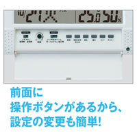 セイコータイムクリエーション プログラム機能付電波時計 SQ435W 1個