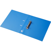 リングファイルD型2穴　A4タテ　背幅41mm　ハピラ　カラバリ　青 オリジナル