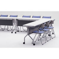 【軒先渡し】サンケイ　折畳椅子　ブルー　SCF65-MX　1箱（6脚入）　（直送品）