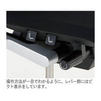 【設置込】イトーキ　ヴェント　オフィスチェア　プレーンメッシュアジャスタブル　肘付　ブラック　KE-837JB-T1T1　1脚（直送品）