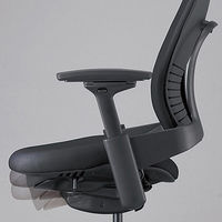 スチールケース　リープチェア　オフィスチェア　プラチナフレーム5F17/ブラック　肘付　K46216179P(6249/5F17　1脚　（直送品）