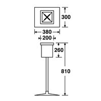 テラモト 屋外スタンドD型 SS-257-020-0 1台