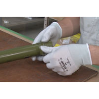 【ニトリル背抜き手袋】 ショーワグローブ 組立グリップ No.370 グレー M 1双