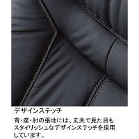 イトーキ　カテドラ　オフィスチェア　革張り　肘付　ベージュ　YJ3H-BE-EL　1脚　（直送品）