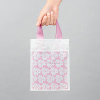 PE手提〈底マチタイプ〉 平紐 ピンク SS 1袋（50枚入）ラッピング用品 ヘッズ  オリジナル