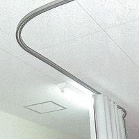 エスコ 800x800mm/500R カーブレール(アルミ製) EA970FC-5 1本（直送品）