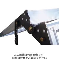 エスコ 1.88ー2.33m はしご兼用脚立(調整脚) EA903F-180 1台（直送品）