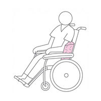 日本エンゼル 洗えるフィット三角柱クッションIIパープル30cm 1312-30 1個