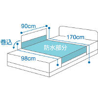 サラッキーシーツ　ホワイト　2222　日本エンゼル　（直送品）