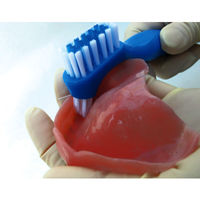 義歯ブラシ 入れ歯ブラシ ブルーブラシ 1555 1本 ビー エス エーサクライ