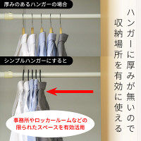 レック　衣類シンプルハンガー　O-403　1セット（10本入）