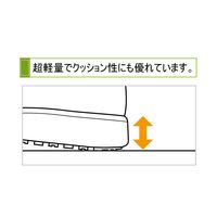 ミドリ安全 耐滑 軽量 作業靴 スリッポン ハイグリップ Hー700N ブラック 21.5cm 2125070202 1足（直送品）