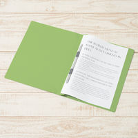 プラス　フラットファイル樹脂製とじ具　A4タテ　リーフグリーン　No.021N　10冊