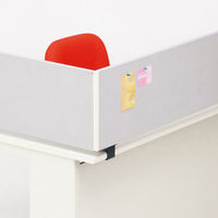 プラス デスクトップパネル 幅1400mm用 グレー 1枚 布張り デスクパーテーション 目隠し 仕切り 日本製