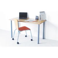 アール・エフ・ヤマカワ エコノミーOAテーブル ナチュラル 幅1200×奥行600×高さ700mm 1台 テレワークデスク