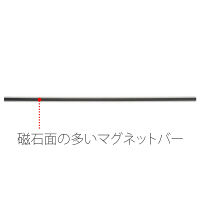 プラス　マグネットバー　620mm　ライトグレー　80559