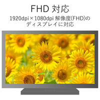 Mini DisplayPort[オス] - HDMI[メス] 変換アダプター 15cm 白 AD-MDPHDMIWH エレコム 1個