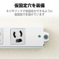 延長コード 電源タップ 二重構造 3m 3ピン 6個口 マグネット付 抜け止め T-WRM3630LG/RS エレコム 1個（直送品）