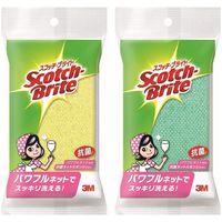 スリーエム（3M）スコッチブライト 抗菌ネット スポンジたわし イエロー・グリーンどちらかお届け NT-01K 2PM（2個入）