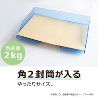 セキセイ　デスクトレー　A4ヨコ型　クリア　SSS-1340