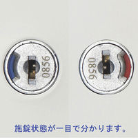 QUEST フラットOAキャビネット 3段 幅394×奥行550×高さ616mm 1台 ホワイト サイドワゴン キャスター 鍵付き 収納